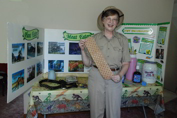 Janets pets at library visit